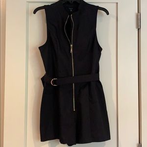 NWT BLACK GUESS  BELTED ROMPER SIZE 8